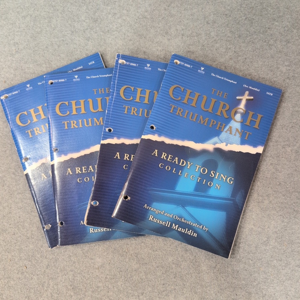 The Church Triumphant Ready to Sing Collection Russell Mauldin SATB 4 Books - Picture 1 of 3
